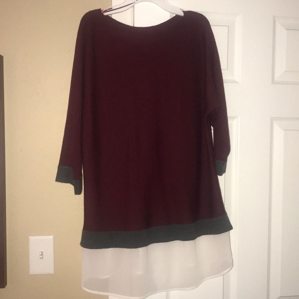 Long Maroon sweater
